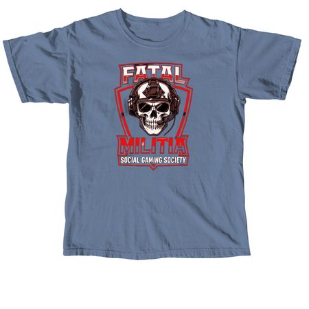 FATAL MILITIA, a Blue Jean Comfort Colors Unisex Tee