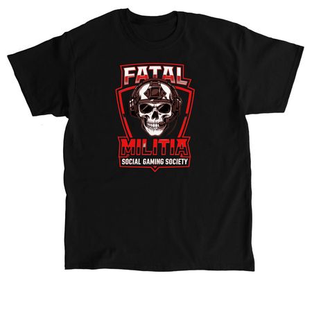 FATAL MILITIA, a Black Classic Unisex Tee