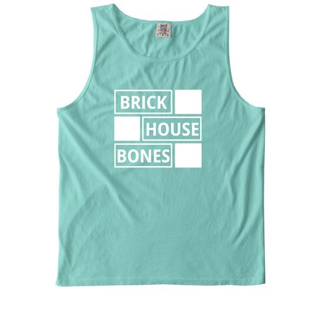 Official Brick House Bones clothing., a Chalky Mint Comfort Colors Tank Top