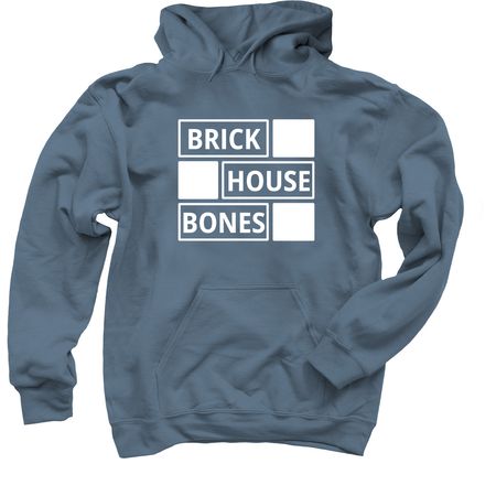 Official Brick House Bones clothing., a Indigo Pullover Hoodie
