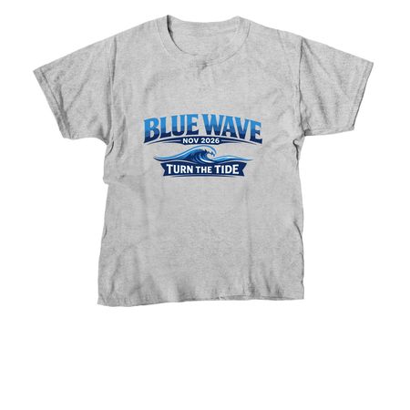 Blue Wave 26, a Sport Grey Youth Unisex Tee