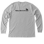 Paws4Potter's 11th Annual Dog Walk, a Athletic Heather Premium Long Sleeve Tee (back-view)