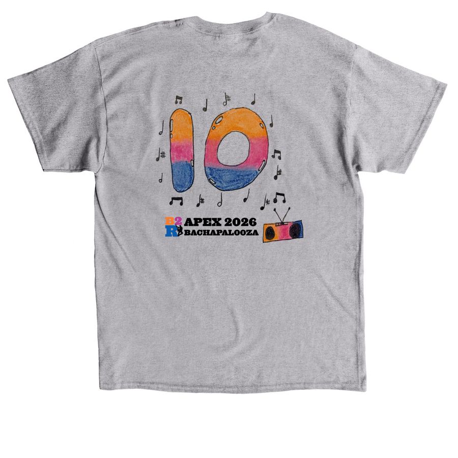 B2R 10 Year Anniversary!, a Sport Grey Classic Unisex Tee (back-view)