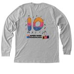 B2R 10 Year Anniversary!, a Athletic Heather Premium Long Sleeve Tee (back-view)