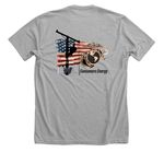 M. SMITH COLOR LOGO, a Athletic Heather Premium Unisex Tee (back-view)