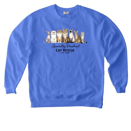 SPCR 2026 Shirts and Sweatshirts, a Flo Blue Comfort Colors Crewneck Sweatshirt