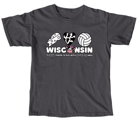 *TEAM FAVORITE* &nbsp;MOO, a Graphite Comfort Colors Unisex Tee
