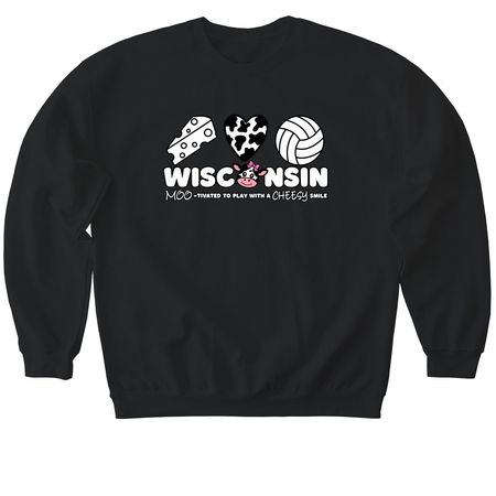 *TEAM FAVORITE* &nbsp;MOO, a Black Softstyle Crewneck Sweatshirt