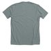 Iyengar Yoga Community, a Heather Blue Storm Premium Unisex Tee (back-view)