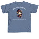 Fluffing Circus, a Blue Jean Comfort Colors Unisex Tee (back-view)