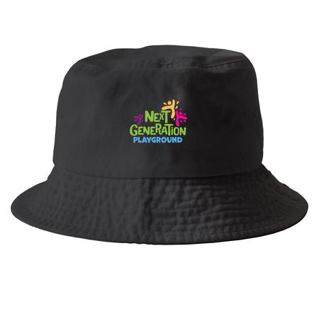 Next Generation Playground, a Black Printed Bucket Hat