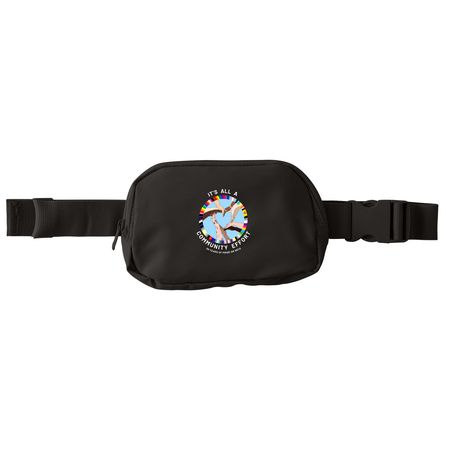 It?s All A Community Effort Pack, a Deep Black Matte Hip Pack