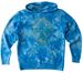 Nine Years Of Growing Together, a Aqua Blue Youth Tie Dye Pullover Hoodie