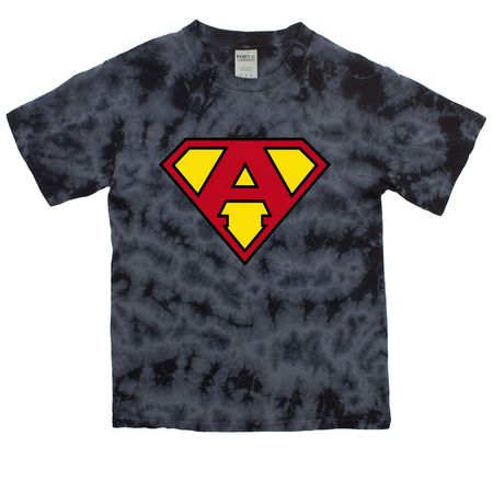 Ackie?s Army Super Ackie Shirt v2, a Black Youth Crystal Tie Dye Tee