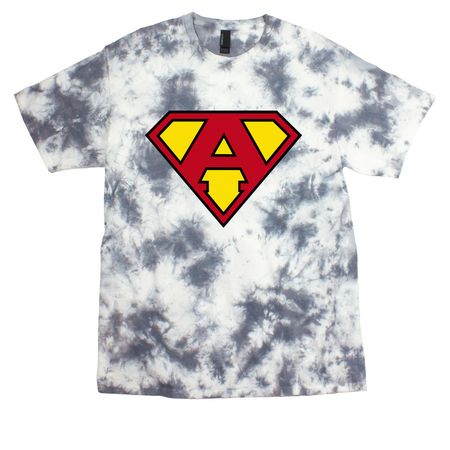 Ackie?s Army Super Ackie Shirt v2, a Grey Crystal Tie Dye Tee