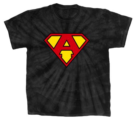 Ackie?s Army Super Ackie Shirt v2, a Black Classic Tie Dye Tee