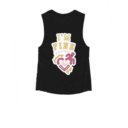"I'm Fine", a Black Women's Muscle Tank