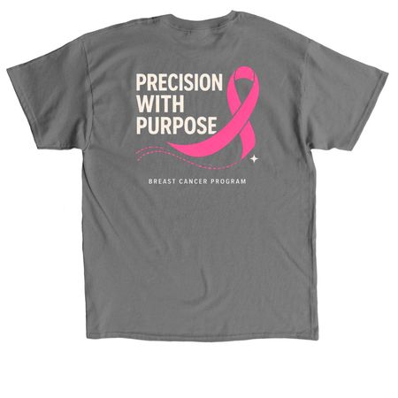 Breast Cancer Program Shirt, a Charcoal Classic Unisex Tee