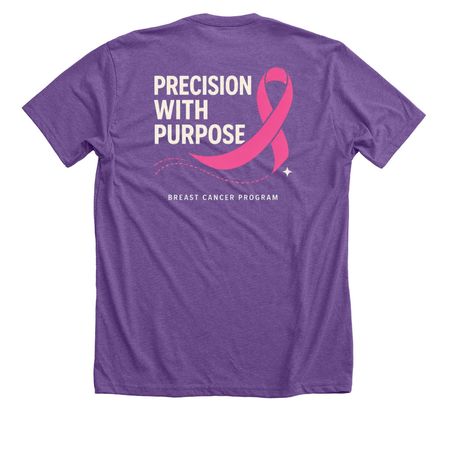 Breast Cancer Program Shirt, a Heather Team Purple Premium Unisex Tee