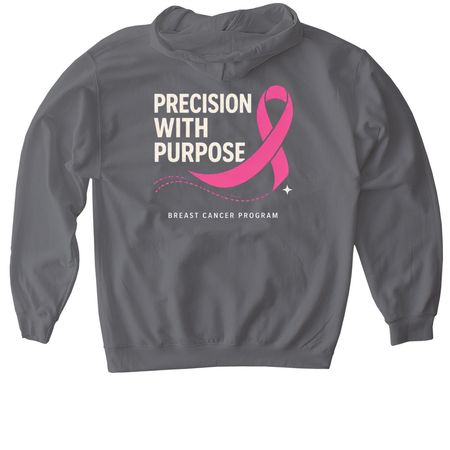 Breast Cancer Program Shirt, a Charcoal Gildan Softstyle Pullover Hoodie