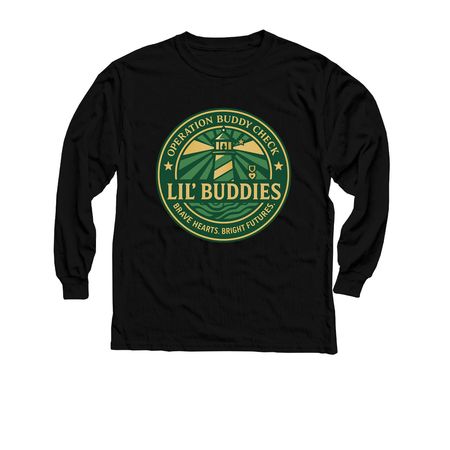Lil Buddies&nbsp;, a Black Youth Long Sleeve Tee