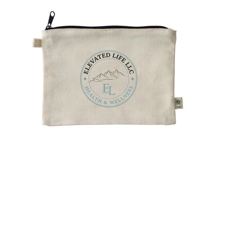 Elevated Life, a Natural 9"x7" Hemp Blend Pouch