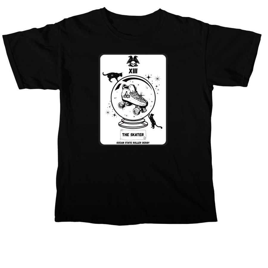 The Skater, a Black Comfort Colors Unisex Tee