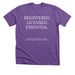 RDH Registered, Licensed & Essential, a Heather Team Purple Premium Unisex Tee