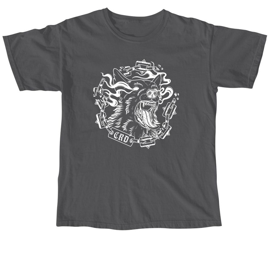 CRD Dog Shirt (White Ink), a Pepper Comfort Colors Unisex Tee