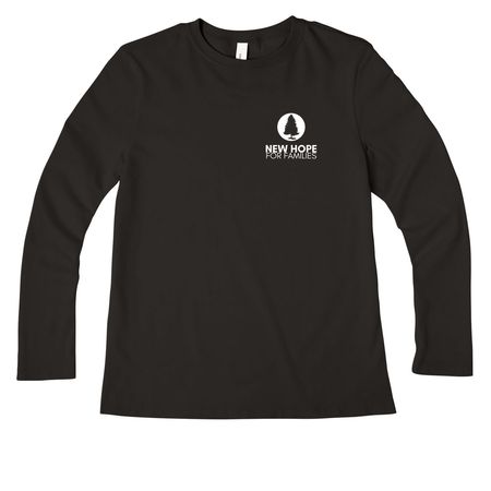 Love Shows Up- Dark, a Black Women?s Premium Long Sleeve Tee