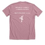 2026 Nutcracker Rehearsal Merch, a Heather Orchid Premium Unisex Tee (back-view)