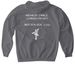 2026 Nutcracker Rehearsal Merch, a Charcoal Gildan Softstyle Pullover Hoodie (back-view)