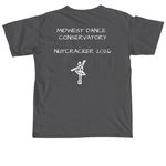 2026 Nutcracker Rehearsal Merch, a Pepper Comfort Colors Unisex Tee (back-view)