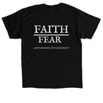 FROM THE ASHES WE RISE, a Black Classic Unisex Tee (back-view)