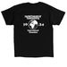 NU International, a Black Classic Unisex Tee (back-view)
