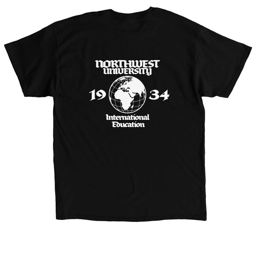 NU International, a Black Classic Unisex Tee (back-view)