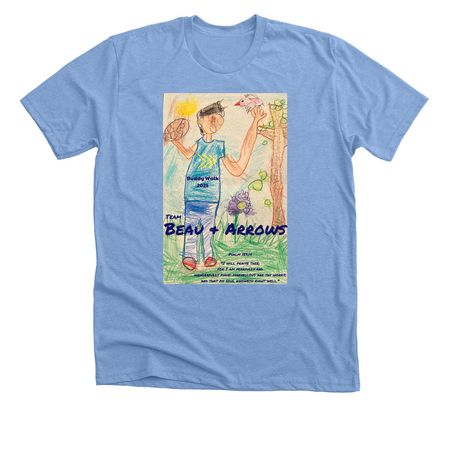Beau?s Brush, a Heather Carolina Blue Premium Unisex Tee