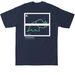 'The Quirky Show' Dino Tee, a Navy Tall Classic Unisex Tee (back-view)