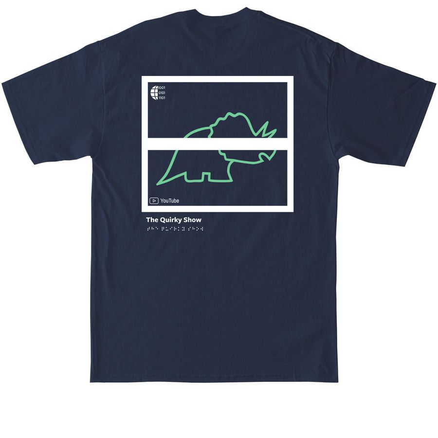 'The Quirky Show' Dino Tee, a Navy Tall Classic Unisex Tee