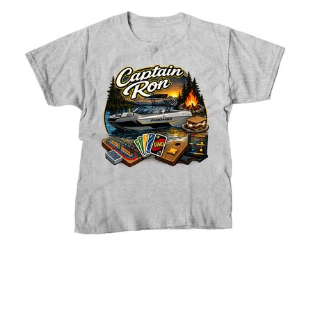 Captain Ron, a Sport Grey Youth Unisex Tee