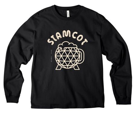 Stamcot&nbsp;Logo&nbsp;Shirts & Sweatshirts, a Black Unisex Heavyweight Long Sleeve Tee