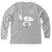 Donate Life NYS- Sara's Running a Marathon, a Athletic Heather Premium Long Sleeve Tee (back-view)