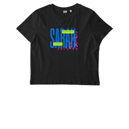 Sarah Support Squad woman cut, a Black Stanley/Stella Women?s Stella Muser Tee
