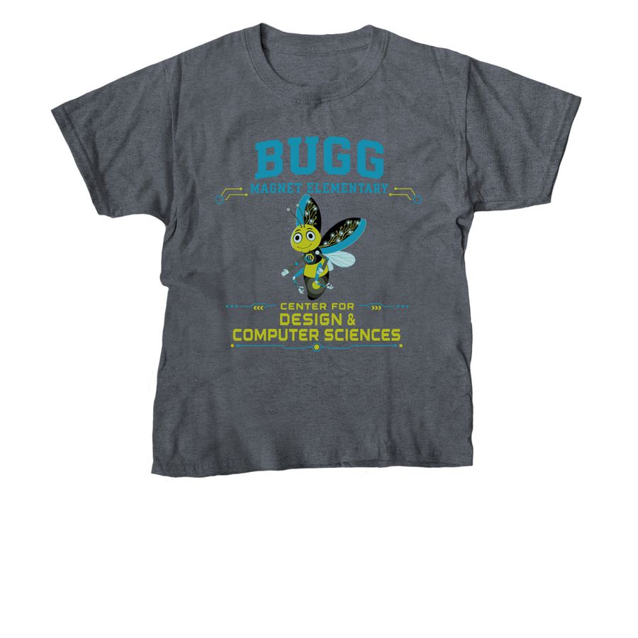 Bugg Spirit Wear!, a Dark Heather Youth Unisex Tee