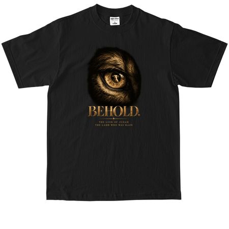 Behold The King, a Black Max Heavyweight Tee