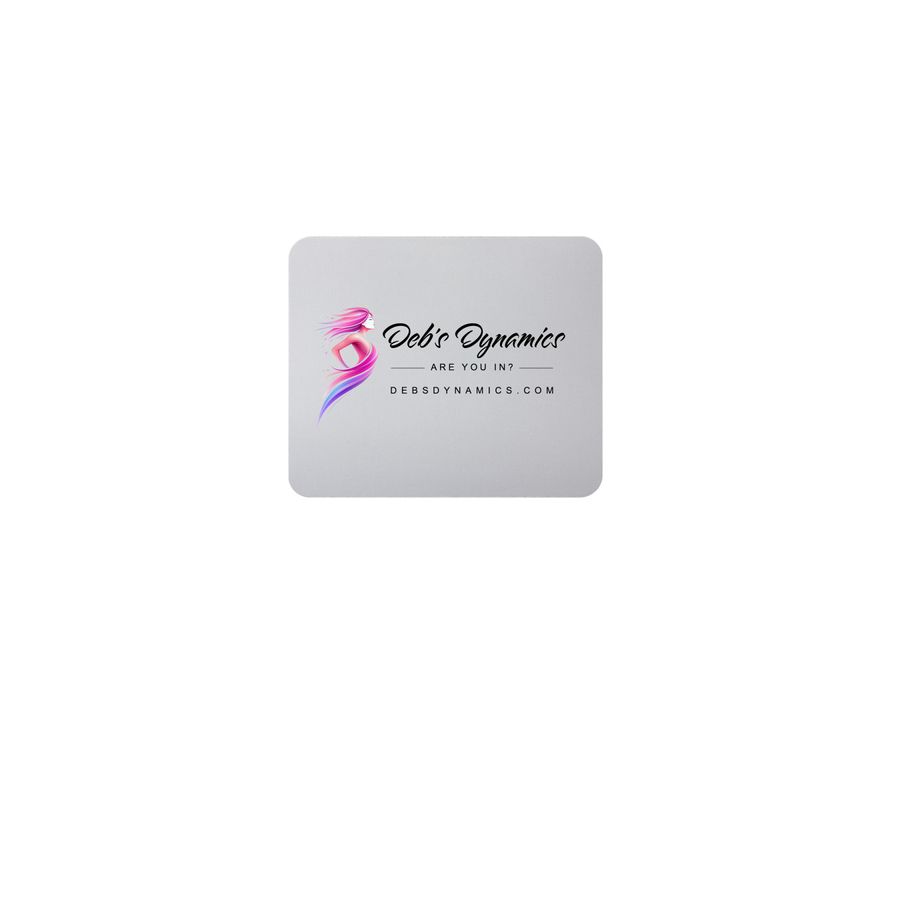 Deb's Dynamics, a White Full Color Mouse Pad