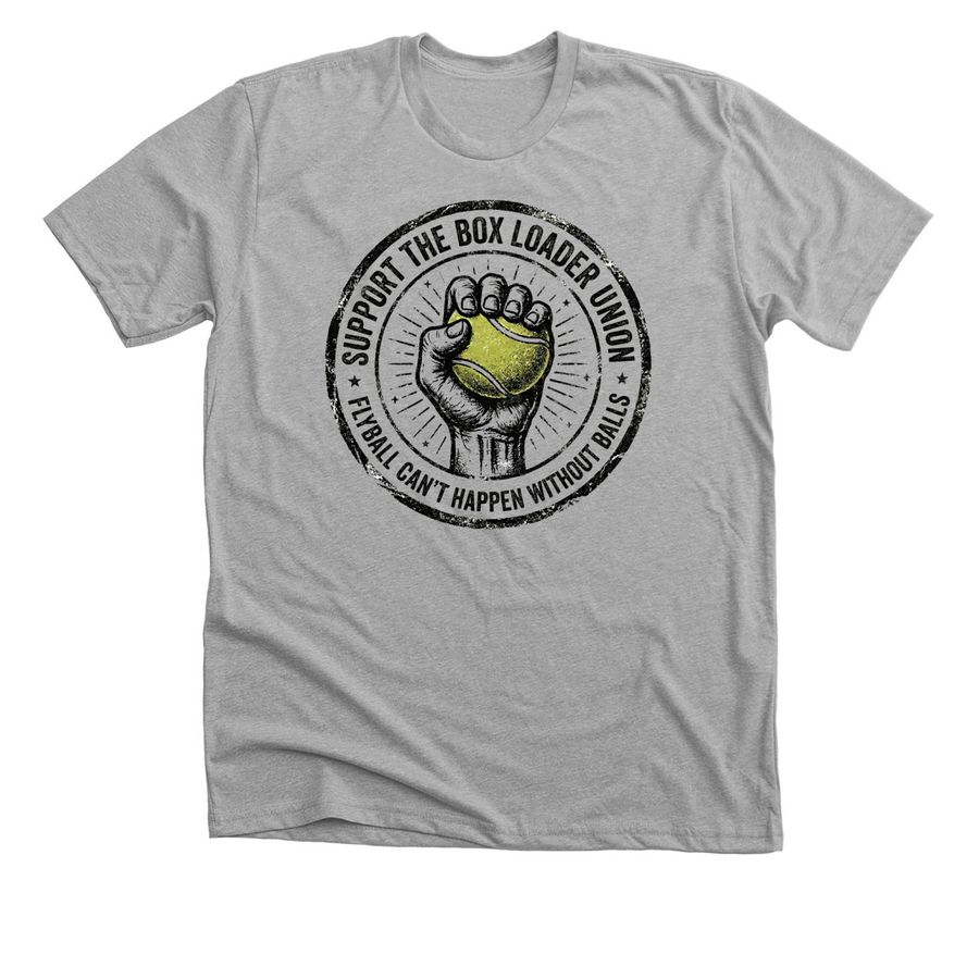 The Box Loader Union, a Athletic Heather Premium Unisex Tee