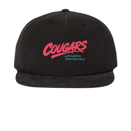 Rad Cougar Cap - Horizontal, a Black Printed Umpqua Snapback Cap