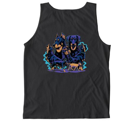 Working Beauceron, a Black Comfort Colors Tank Top