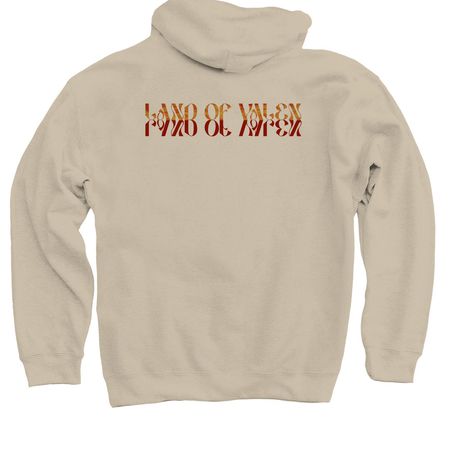 VELVETEEN RABBIT Yellow Graphic, a Sand Pullover Hoodie (back-view)
